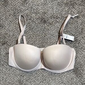 Elegant Cream Strapless Bra